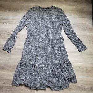 Heather Grey Sweater Dress Long Sleeve